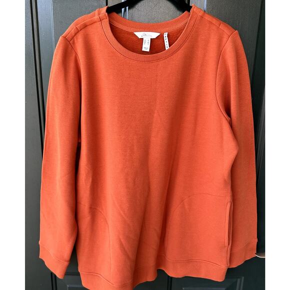 Denim & Co. Active QVC Adaptive Lush Lined Jersey Pullover Mobility Accessible - Picture 3 of 10